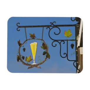 Íman Sinal de ferro em formas que ilustra o tema