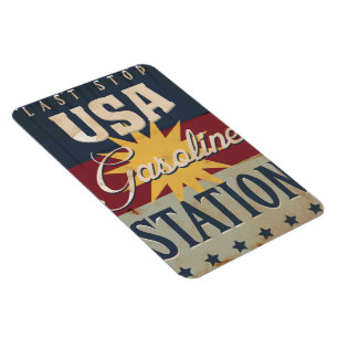 Íman Sinal de Gasolina Vintage