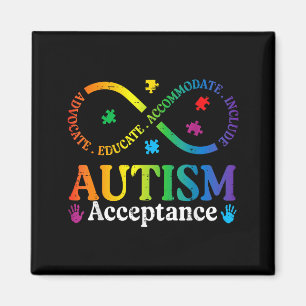 Íman Sinal de infinito autismo asd conscientização acei