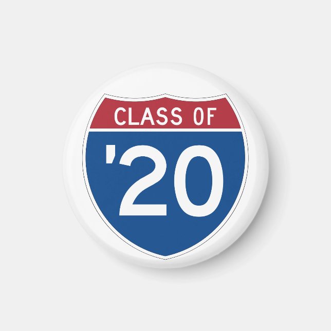 Íman Sinal de Interestado Estilizado | Classe de 2020 (Frente)
