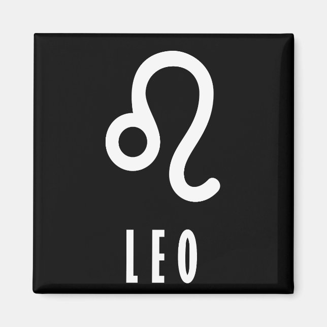 Íman Sinal de Leo Zodiac (Frente)