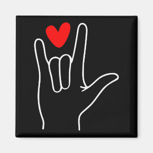 Íman Sinal de Linguagem de Amor Feliz Dia dos Namorados