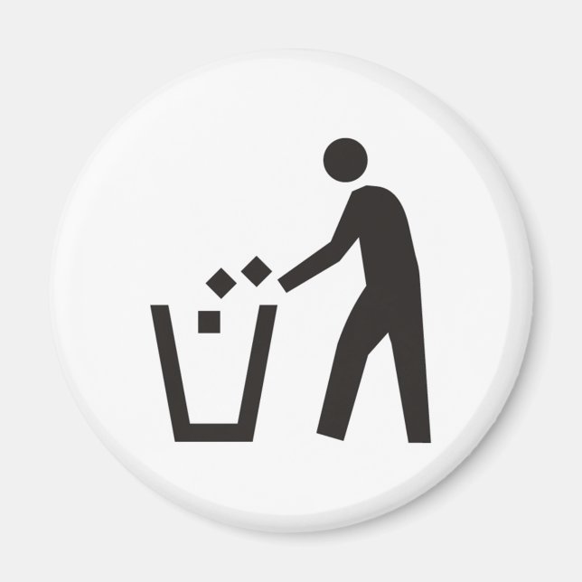 Íman Sinal de lixeira (Frente)