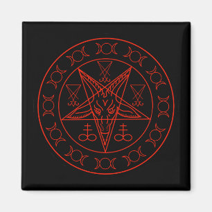 Íman Sinal de Lucifer triplo e Sinal de Lucifer no Baph
