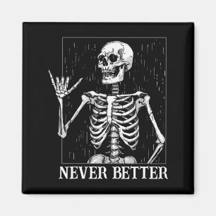 Íman Sinal de Mão Shaka de Halloween Nunca Melhor Esque