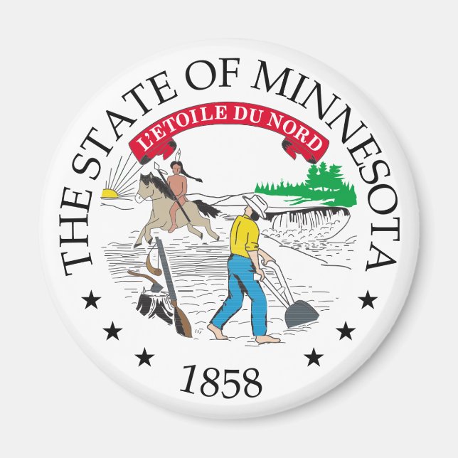Íman Sinal de Minnesota (Frente)