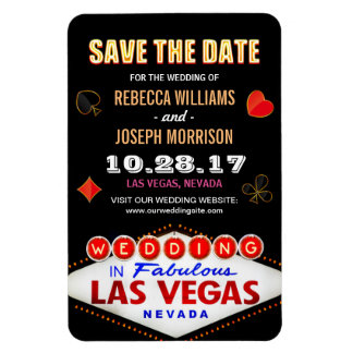 Íman Sinal de Neon Noturno de Las Vegas - Salve o Casam