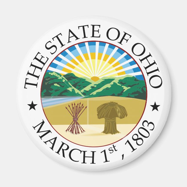 Íman sinal de Ohio (Frente)