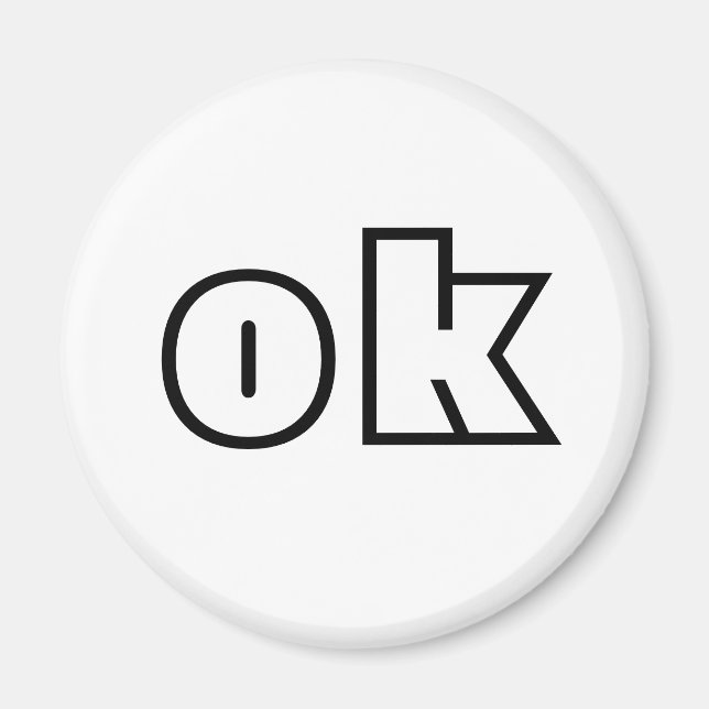 Íman sinal de ok (Frente)