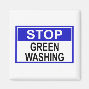 Íman Sinal de Parar o Greenwashing