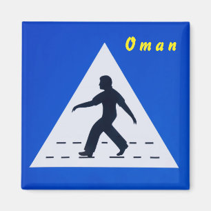 Íman Sinal de passagem de pedestres Omani - Muscat, Oma