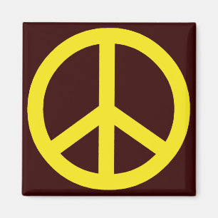 Íman Sinal de Paz Amarelo