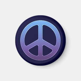 Íman Sinal de Paz Azul