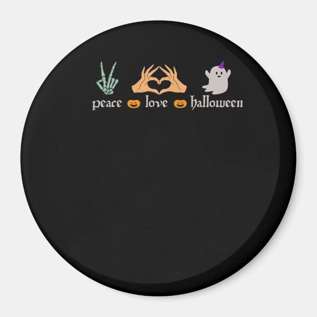 Íman Sinal de Paz de Halloween - Mãos de Bruxa (Frente)