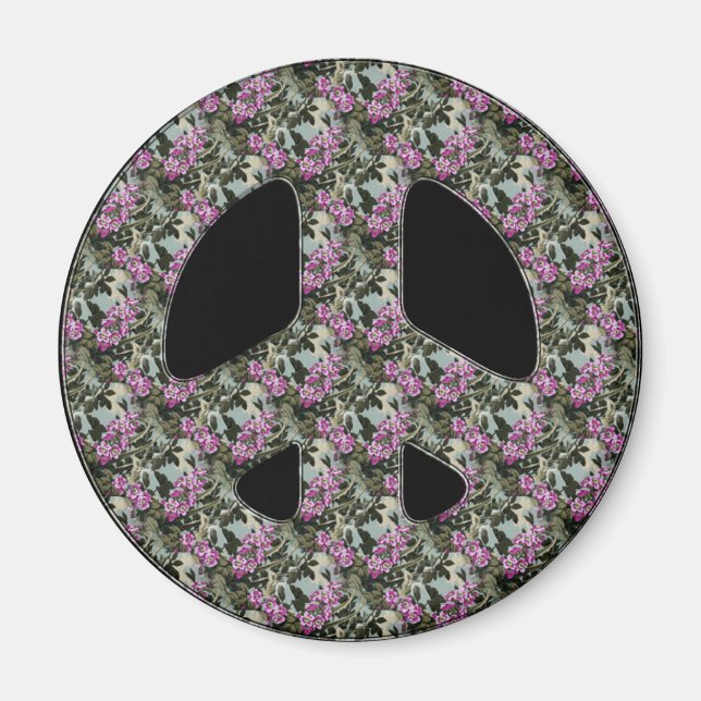 ÍMAN SINAL DE PAZ FLORAL (Frente)