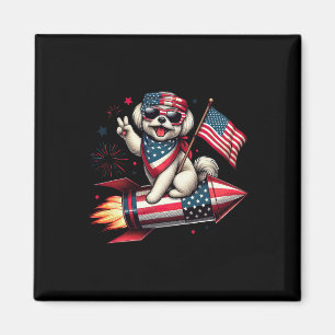 Íman Sinal de Paz Fogo de Artifício Maltês Bandeira Ame