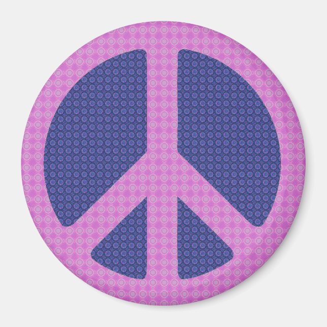 Íman Sinal de Paz Groovy (Frente)