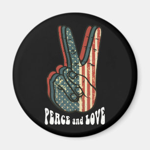 Íman Sinal de Paz Retro Vintage Anos 60 70 Presente Hip