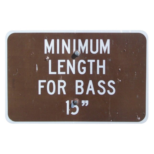 Íman Sinal De Pesca, Comprimento Mínimo Do Baixo (Horizontal)