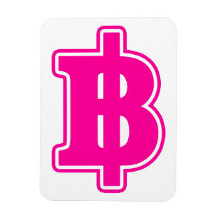Íman SINAL DE PINK BAHT ฿ Moeda Tailandesa ฿