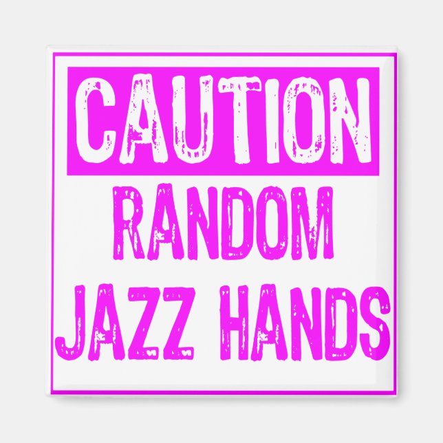 Íman Sinal de Precaução - Jazz Mão Roxo (Frente)