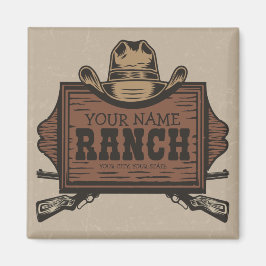 Íman Sinal de Ranhura Ocidental do Cowboy Guns Western