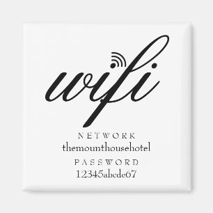 Íman Sinal de Rede e Senha Wifi
