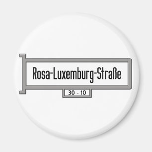 Íman Sinal de rua de Rosa-Luxemburg-Strasse, Berlim