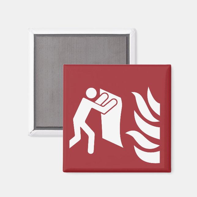 Íman Sinal de segurança do cobertor de incêndio (Front/Back)
