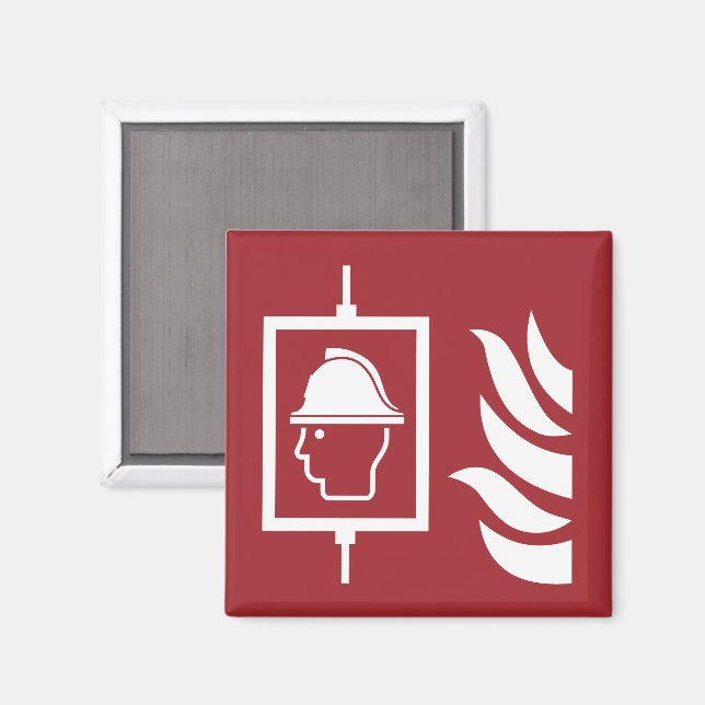 Íman Sinal de Segurança dos Bombeiros (Front/Back)