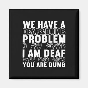 Íman Sinal de Sinal Americano Sensibilização Deficiente