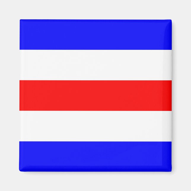 Íman Sinal de Sinalizador Náutico - Letra C (Charlie) (Frente)