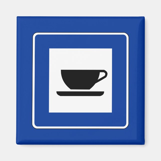 Íman Sinal de Tráfego do Café (Frente)
