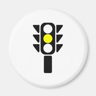 Íman Sinal de trânsito amarelo