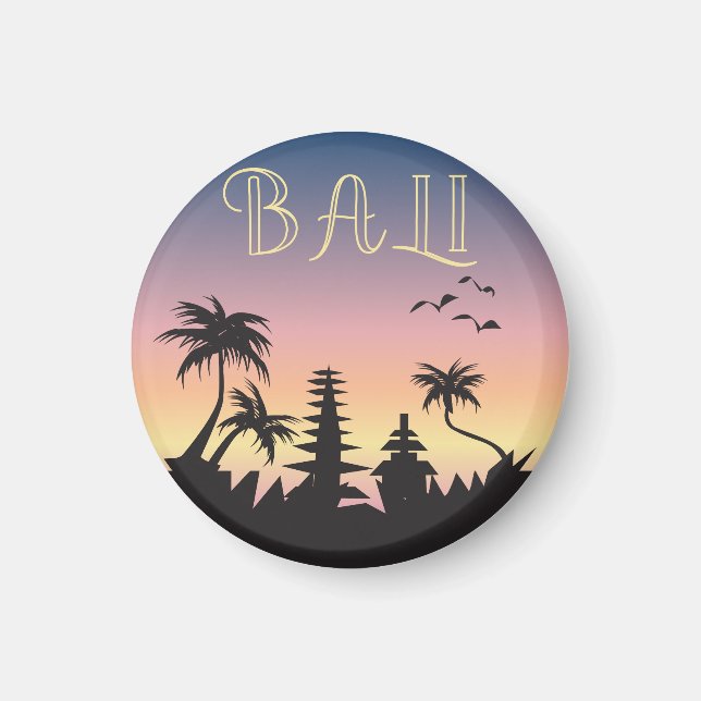 Íman Sinal de Turismo da Ilha de Bali (Frente)
