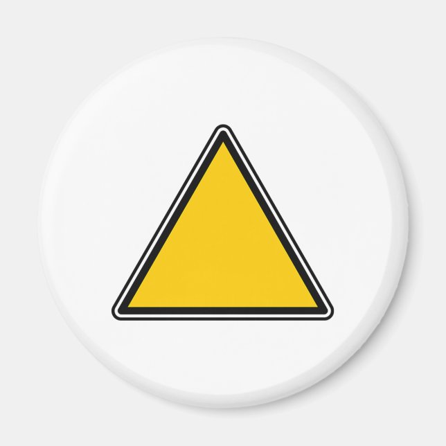 Íman Sinal de Vazio Amarelo (Frente)