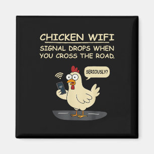 Íman Sinal de Wifi de Frango Cai Quando Você Atravessa 