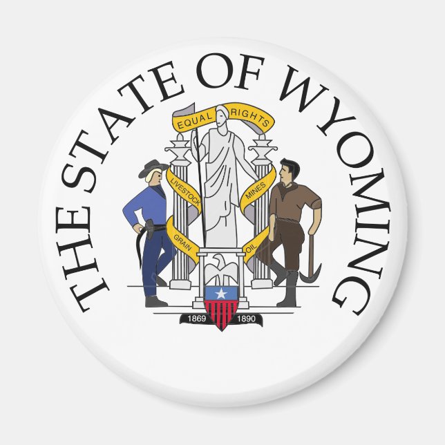Íman sinal de Wyoming (Frente)