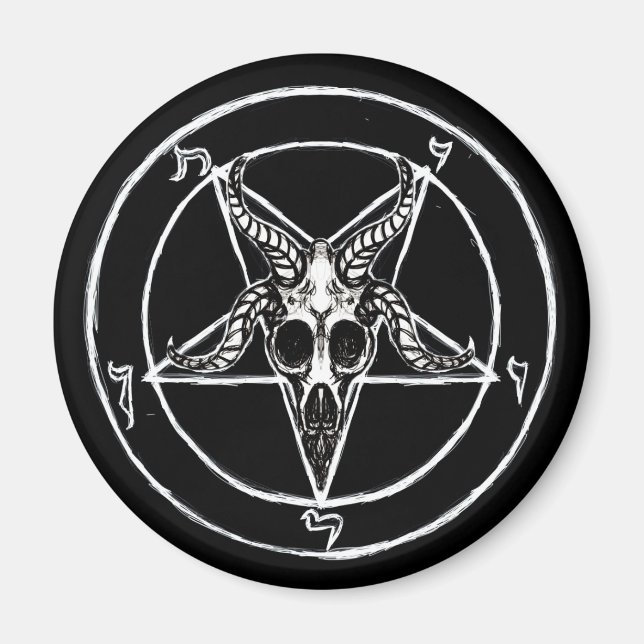 Íman Sinal do ímã Baphomet (Frente)