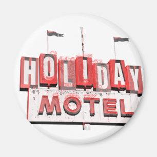 Íman Sinal do motel de Hollywood do vintage