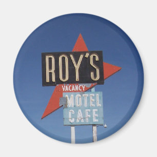 Íman Sinal do motel do vintage da rota 66