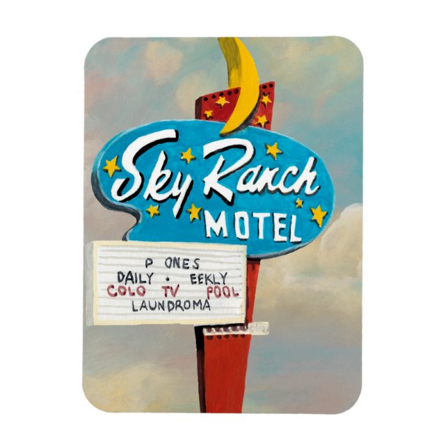 Íman Sinal do Motel Sky Ranch (Vertical)