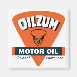 Íman Sinal do óleo de motor de Oilzum do vintage