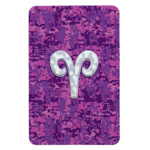 Íman Sinal do zodíaco do Aries da pérola na decoraç