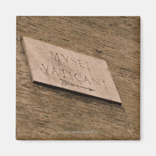 Íman Sinal dos museus do vaticano, Roma, Italia