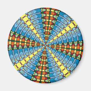 Íman Sinal Hex Neerlandês Primavera Verde e Azul