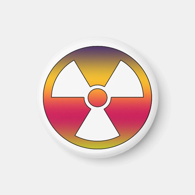 Íman Sinal radioativo nuclear (Frente)
