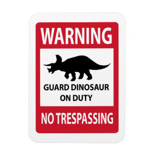 Íman Sinal Sem Passagem (Triceratops)