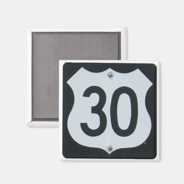 Íman Sinal US Highway 30 (Front/Back)