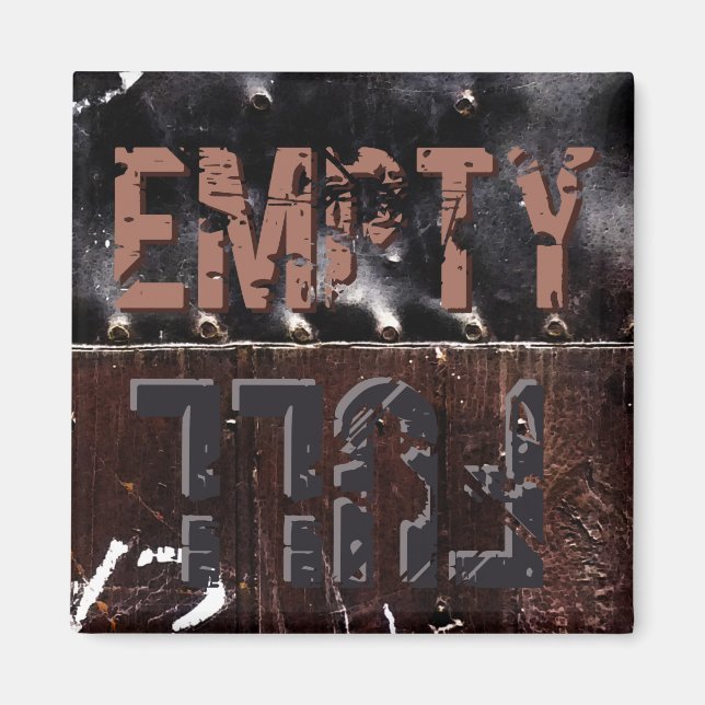 Íman Sinal vazio do cheio (Frente)